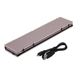 F18 Folding Keyboard Foldable Aluminum Alloy Wireless Keyboard - Golden