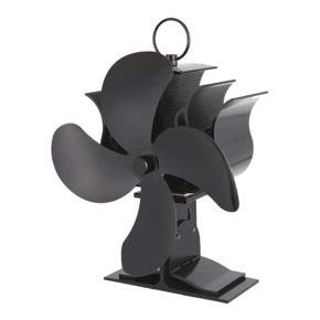 FORIDE 4 Blade Heat Powered Stove Fan Thermodynamic Fireplace Fan for Wood Log Burner Fireplace Heat Distribution Fireplace Fan