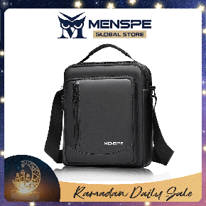 MENSPE Men's Crossbody Bags Messenger Bag Pouch Bag Casual Men Chest Bag Men Fashion Shoulder Bag Waterproof PU Leather Casual Sport Street Bag for Travel Outdoor