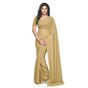 Golden Weightless Georgette Saree for Women