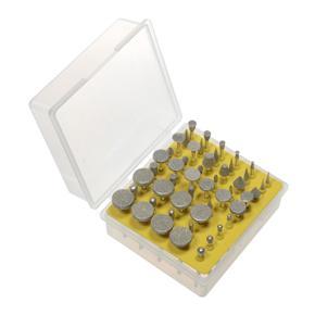 50pcs Diamond Grinding Heads 1/8-Inch Shank Diamond Coated Rotary Burrs Set Grinder Rotary Tool Set Grinding Cutting Head Drill Bits Metal Carving Polishing Tool Sets Electric Grinding Accessories
