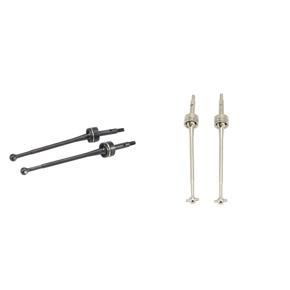 BRADOO- 4Pcs CVD Drive Shaft for Wltoys 144001 124019 LC Racing 1/14 RC Drift Car Upgrade Parts, Black & Silver