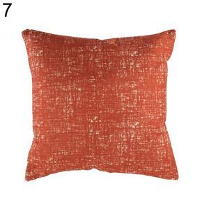 New Solid Color Linen Simple Throw Pillow Case Square Cushion Cover Sofa Decor