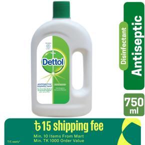 Dettol Antiseptic Disinfectant Liquid 750ml for First Aid, Medical & Personal Hygiene- use diluted