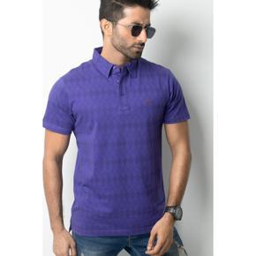 MENS S/SLEEVE POLO SHIRT - VIOLET